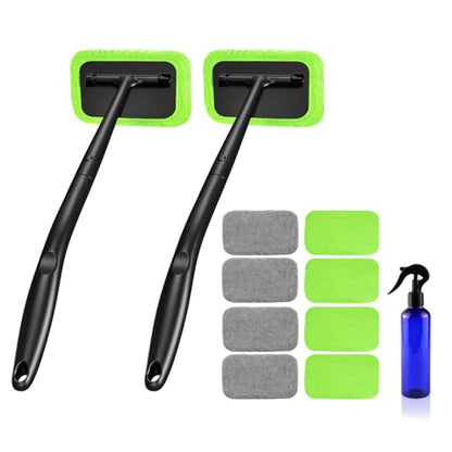 Xindell Interior Windshield Cleaner Tool – Inside Car Window Cleaning Kit with 22“ Detachable Handle, Interior Windshield Squeegee for Clear Vision, Auto Detailing Kit for Car, Home & Outdoor Windows