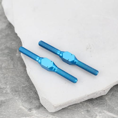 4X Aluminum Alloy Turnbuckle Shaft 3x32mm Blue Compatible with Tamiyas 54249