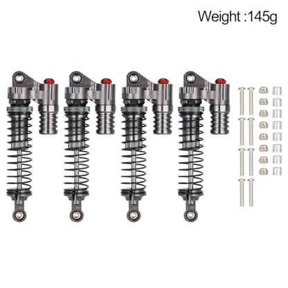 Aluminum Adjustable Piggyback Shock Absorber Oil Damper for Axial SCX10 Capra Wraith TRX4 TRX6 D90 Tamiya CC01 HSP HPI 1/10 RC Crawler Accessories Upgrade Parts