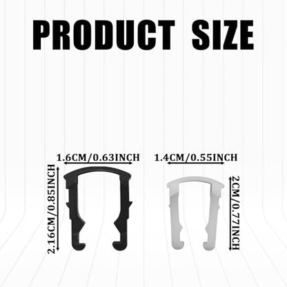 Fuel Line Clips for Ford, Plastic Fuel Line Retaining Clip Repair Kit, 3/8" 5/16" Car Fuels Hose Pipe Quick Disconnect Retainer Clip Assortment Tool Replacement 2F1Z9A317BA 2F1Z9A317AA（30PCS）