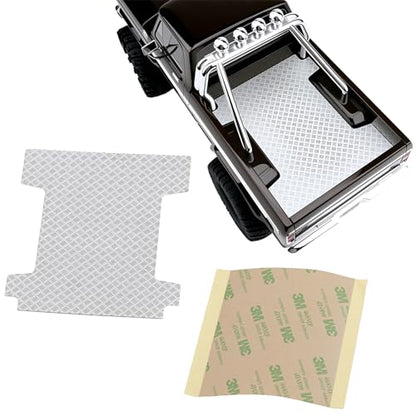 Stainless Steel Rear Body Anti-Skid Plate Board 1/18 TRX4M F-150 High Trail Crawler Truck Shell
