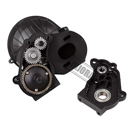 INJORA Black Complete Gearbox Transmission for 1/10 Axial SCX10 II 90046