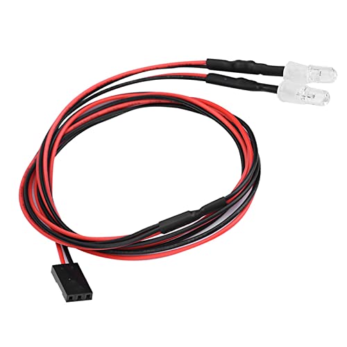 2PCS 5mm LED Lights for RC Cars, High Simulation Accessory with Superior Materials, Easy to Install for 1/10 Model Drift Car Vehicle (No. 9 Light White Light) - style: No. 9 light white light