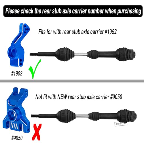 Drive Shaft CVD Axles Upgrades for 1/10 Slash VXL 4x4 Rustler Stampede Hoss VXL 4x4 4WD,4Pcs Front Rear Transmission Driveshaft Parts Hops Up,Black (Upgrades in 2023) - color: Black - 4pcs -Front Rear