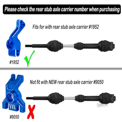 Drive Shaft CVD Axles Upgrades for 1/10 Slash VXL 4x4 Rustler Stampede Hoss VXL 4x4 4WD,4Pcs Front Rear Transmission Driveshaft Parts Hops Up,Black (Upgrades in 2023) - color: Black - 4pcs -Front Rear