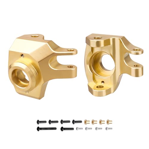 Heavy Duty Brass Front Steering Knuckles Carrier Weights for 1:10 Axial SCX10 II 90046 RC Crawler Car Upgrades