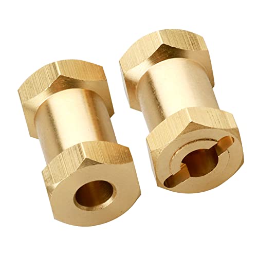 RC Hex Hub 12mm Brass Wheels Hex Hubs Extension Hex Drive Adapter Spacers for 1/10 RC Crawler Axial SCX10 90046 D90, 4-Pack (20mm) - size: 20mm