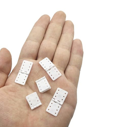 25PCS RC Airplane Pinned Nylon Hinges for RC Plane Replacement Parts Fixed Wing Model Airplane Loose-Leaf (Small 12X24mm) - style: Small 12X24mm