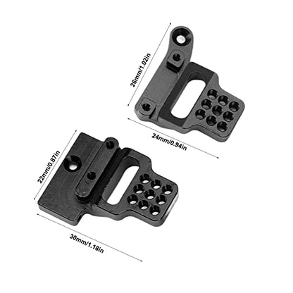 RC Car Shock Mount Aluminum Alloy RC Shock Towers Mount for 1/18 RC Crawler Car Upgrades Parts (Black) - color: Black