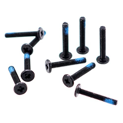 Deal4GO M2x12mm Flat-Head Phillips Screw Replacement for ASUS Dell HP Acer Lenovo MSI Laptop RC Car Vehicles Toys Bottom Case - Black - size: M2x12.0mm
