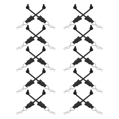 20pcs Rc Car Body Clips Metal Fasteners R-Type Pins with Pull Tabs Universal Fit for Rc Cars and Trucks Scale Model Accessories