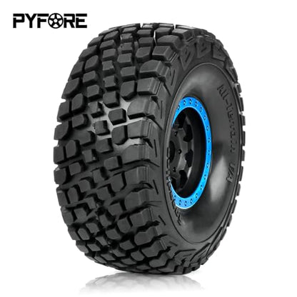 1/7 for Mojave Desert Short Course Truck Tires Wheel Compatible with Off-Road Buggy Tire 17MM Adapter Wearable FS 336184 RC Model Car (Blue) - color: Blue