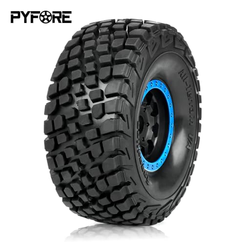 1/7 for Mojave Desert Short Course Truck Tires Wheel Compatible with Off-Road Buggy Tire 17MM Adapter Wearable FS 336184 RC Model Car (Blue) - color: Blue