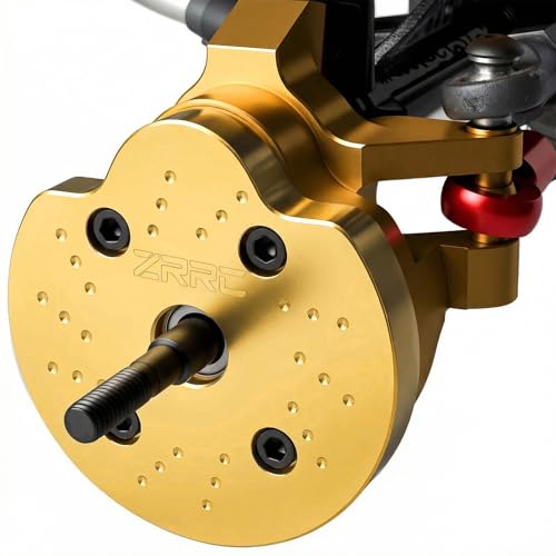 Brass Portal Weights Covers Steering Knuckle Caps Housing Counterweight for Axial SCX10 III AXI03007 & Capra 1.9 UTB AXI03004 1/10 RC Rock Crawler Weight Hangers (Gold) - color: Gold