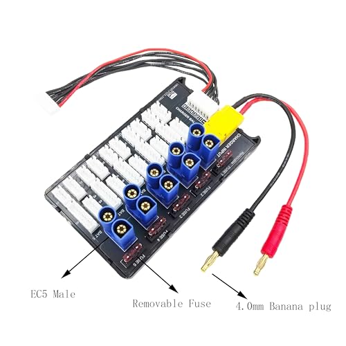 EC5 Parallel Charging Board 2S-6S Lipo Battery Balance Charge Board Expansion Board for RC Drone Helicopter Battery Charger