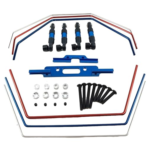 Front Rear Wide Sway Bar Kit for 1/10 Slash 2WD RC Truck Suspension Upgrade | Metal Anti-Roll Bar Set,Suspension Stabilizer,Wide Track,Improved Handling,Reduced Body Roll,Durable,High Strength,RC Parts