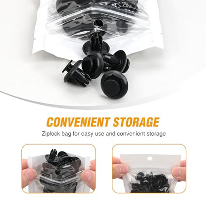 GOOACC 60Pcs Fender Liner Bumper Cover Splash Shield Hex Head Screw with Nylon U Nuts Push Bumper Fastener Rivet Clips for Fastening Front on Mazda 2, 5, 6, CX-5, CX-7 & CX-9 2014 – 2010 - color: 60Pcs Fender Liner
