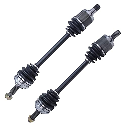 Detroit Axle - Front 2pc CV Axles for 99-02 Honda Accord, 01-03 Acura CL | 99-03 TL, 2 CV Axles Assembly 1999 2000 2001 2002 2003 Replacement - size: 2X3701232/Pair