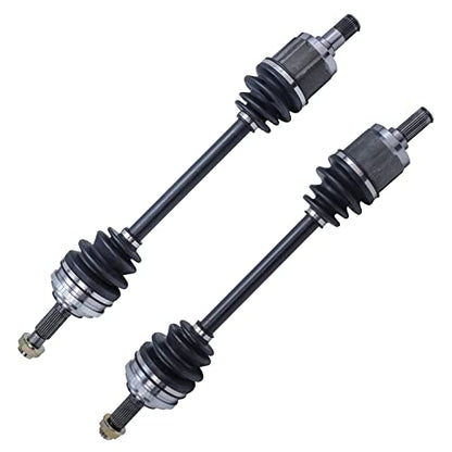 Detroit Axle - Front 2pc CV Axles for 99-02 Honda Accord, 01-03 Acura CL | 99-03 TL, 2 CV Axles Assembly 1999 2000 2001 2002 2003 Replacement - size: 2X3701232/Pair