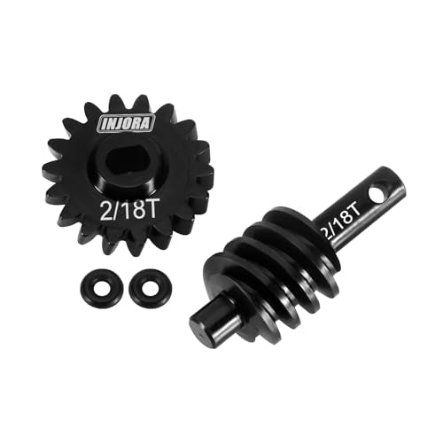 INJORA 18T Underdrive Worm Differential Axle Gears for 1/24 SCX24 AX24 - size: 18T