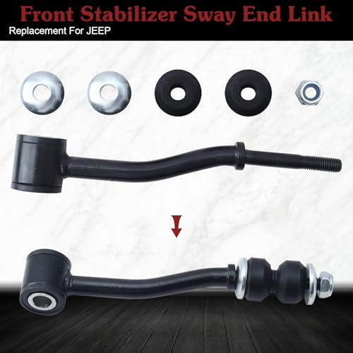 2* K3174 Front Sway Bar Link - Restore Classic Jeep Control | Compatible with 1991-2001 Jeep Cherokee 1991-1992 Comanche 1993-1995 Grand Cherokee 1993 Grand Wagoneer - color: 2*K3174, size: Sway Bar Link
