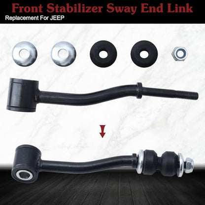 2* K3174 Front Sway Bar Link - Restore Classic Jeep Control | Compatible with 1991-2001 Jeep Cherokee 1991-1992 Comanche 1993-1995 Grand Cherokee 1993 Grand Wagoneer - color: 2*K3174, size: Sway Bar Link