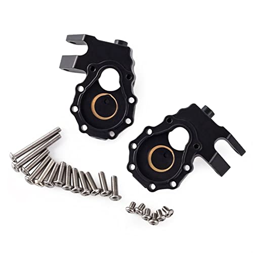 6Pcs Brass Portal Drive Axle Housing Steering Knuckle Caster Block Set for RC Crawler for for Traxxas TRX4 TRX6 Upgrade Parts Modification Accessories
