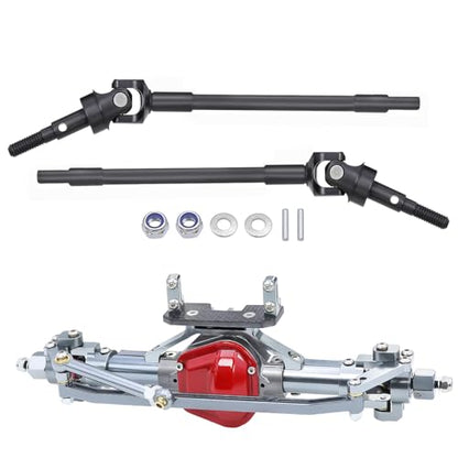 CNC Hard Steel Front CVD Drive Shaft for 1/10 Axial SCX10 I Straight Front Axle RC Crawler Car Replacement Upgrade Parts
