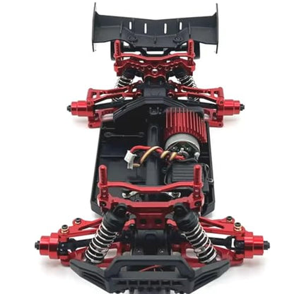 RC Steering Knuckle Block for SCY 18101 18102 1/18 Metal Front Steering Cup Kit Rc Model Crawler Car Truck for Buggy Accessories Upgrade Parts(Red) - size: Red