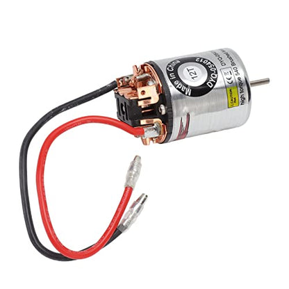 RC Brushed Motor 540 High Torsion External Carbon Brush RC Motor for Climbing Car, Excellent Performance, Premium Materials (12T) - size: 12T