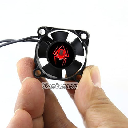 RC Motor Cooling Fan 25mm 30mm 35mm 40mm 45mm 50mm High Speed Heatsink 28000RPM ESC Fans 6V-8.5V for 1/10 1/8 1/12 Truck Off Road Crawler Car 540 550 Brushless OR Brushed Motors (30mm) - size: 30mm