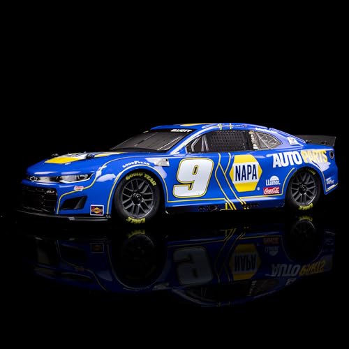 Losi 1/12 NASCAR RC Race Car Chase Elliott No. 9 2025 NAPA Chevrolet ZL1 2S AWD Brushed On-Road Battery & Charger Included Blue LOS1122509
