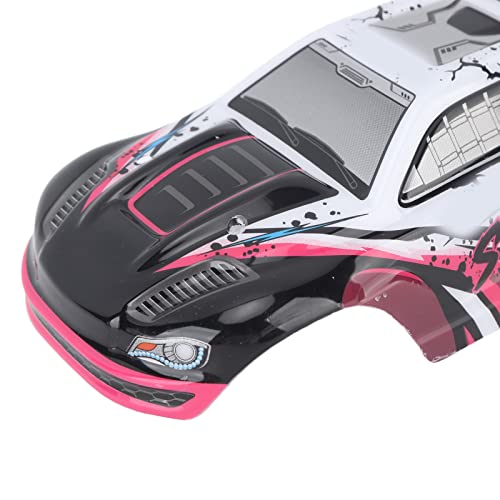 SIXRUN RC Car Body Shell PVC Spare Parts High Impact Car Body Shell Frame for SCY 16101PRO 1/16 RC Cars Car Toy Body Shell Remote (Rose Red) - color: Rose Red