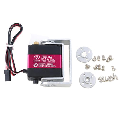 RDS3225 Servo 25KG 270 Degree High Torque Waterproof Robot Arm Servo U Mount RC Digtal Servo for DIY Baja Car 1/8 1/10 Scale Crawler - size: 25KG 270°