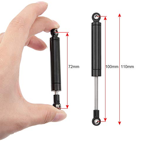 RCLIONS 100mm RC Shock Absorber Damper Internal Spring for 1/10 Crawler Car | 1Set/4PCS, TRX4 SCX10 D90 Redcat Gen7 Gen8 Upgrade Parts - size: 100mm