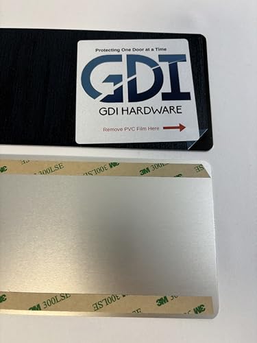 Protection Plates/Push Plates (Black, 4 x 24) - color: Black, size: 4 x 24