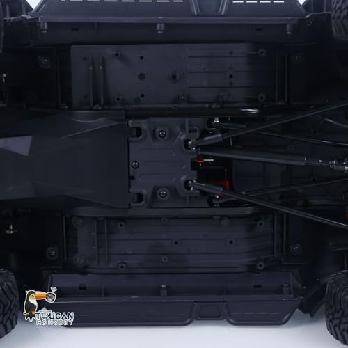 TOUCAN RC HOBBY Plastic 1/8 Tank300 Competitive Edition Remote Control Rock Crawler RC Off Road Car 80A ESC 775 Brushed Motor for Adult - color: Silver