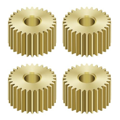 GOUPRC Copper Transmission Gear Pinion Replacement 4pcs Set for 2204 2400KV Brushless Motor & ESC Combo Kit for Axial SCX24 Upgrade 1/24 RC Crawler Car