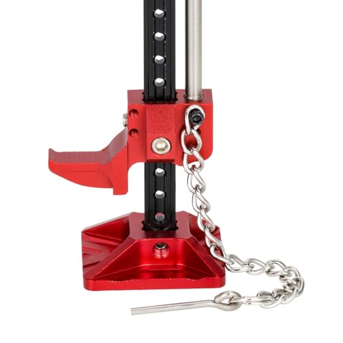 1/10 Scale rc Accessories RC Metal Slideable Jack Tool Mini Lifting Jack Compatible with Axial SCX10 Traxxas TRX4 Tamiya CC01 RC4WD D90 D110 Upgrade Parts