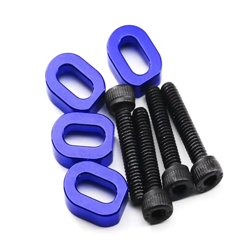 Compatible with Traxxas for X-MAXX for XRT 1/5 1/6 RC Car Parts Accessories 4PCS Metal Motor Mount Washers Shims 7759 7759R RC Assortment - color: Blue