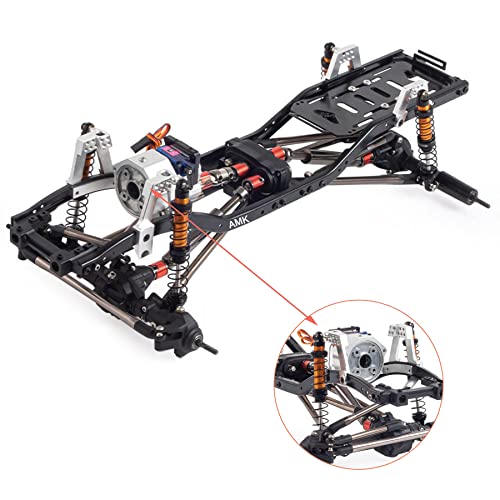 Chassis Frame Set Wheelbase 313mm with 2 Speed Transmission Reversed Front Axle for 1/10 RC Crawler Axial SCX10 II 90046 EX86100