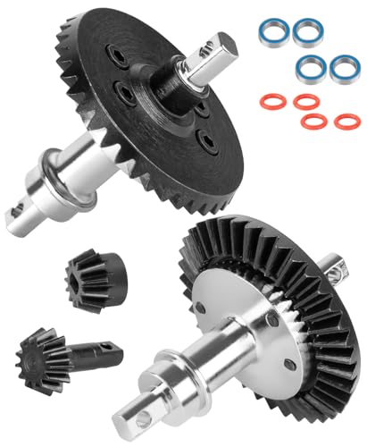 13-37T Differential Gear w/Slipper Clutch Upgrades Part for 1/10 4WD Slash 4x4,Rustler 4x4,Stampede 4x4,Bandit 4x4,XO-1,Steel Front Rear Gearbox Gears