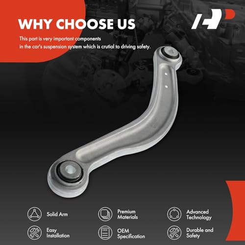 A-Premium Rear Right Upper Control Arm, with Bushing | Compatible with Mercedes-Benz C250 & CLS550 2012-2014, C300 & C350 & C63 AMG 2008-2014, E350 & E550 2010-2014