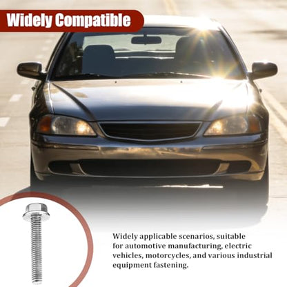 4PCS M5 x 35mm Car Ignition Coil Mounting Bolts, Stainless Steel | Pitch/head check, washer seat, blind-hole depth, hand-start setup, service-manual torque, automotive repair accessories - size: M5*35