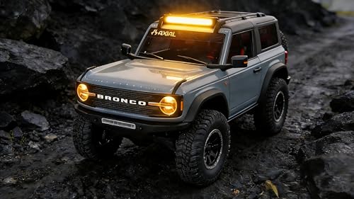 RC Car LED Roof Light Bar for Axial SCX30 1/30 Ford Bronco (Yellow Light Bar) - color: Yellow Light Bar