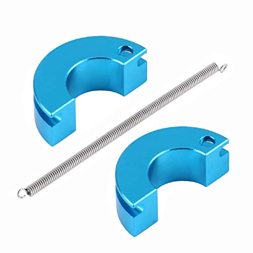 2Set ShareGoo Alloy Aluminum Shoe Clutch with Spring Upgrade Parts Compatible with HSP Axial HPI Traxxas Himoto Wltoys 1/10 Nitro RC On/Off Road Buggy Car Truck,Blue