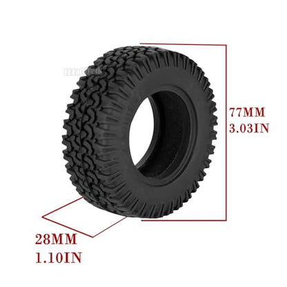 RC 1.55 Soft Rubber Wheel Tires for 1/10 Tamiya AX90069 D90 TF2 CC01 CC02 RC Crawler Car,RC 1.55 in Rubber Wheel Tires,Road Soft Tires