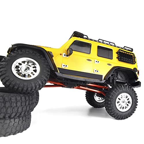 7PCS/Set Aluminum High Clearance Chassis Links Suspension Linkage Set Compatible with 1/24 Axial SCX24 AXI00001 AXI00002 AXI00006 Upgrades (Red) | 7PCS/Set High Clearance Chassis Links Compatible with 1/24 Axial SCX24 AXI00001 AXI00002 AXI00006 Upgrades (