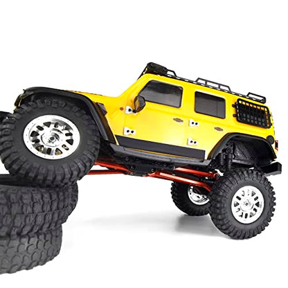 7PCS/Set Aluminum High Clearance Chassis Links Suspension Linkage Set Compatible with 1/24 Axial SCX24 AXI00001 AXI00002 AXI00006 Upgrades (Red) | 7PCS/Set High Clearance Chassis Links Compatible with 1/24 Axial SCX24 AXI00001 AXI00002 AXI00006 Upgrades (