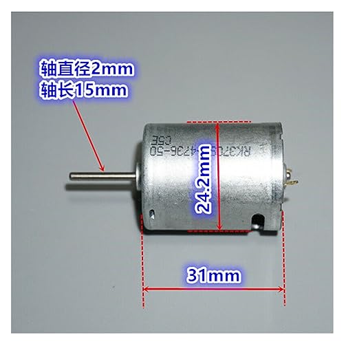 Vehicle Power RK-370SD-4736 Mini 370 DC Motor 3V-12V 44000RPM Large Torque Carbon Brush Engine DIY RC Car Boat Toy Model Pumps Robot